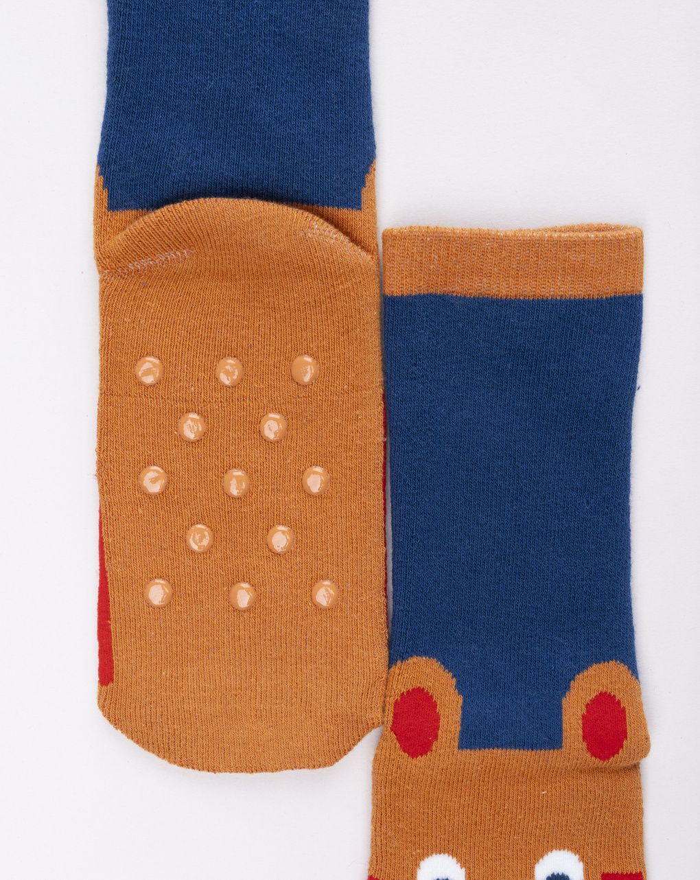 Calze antiscivolo bambino con tigre ricamata