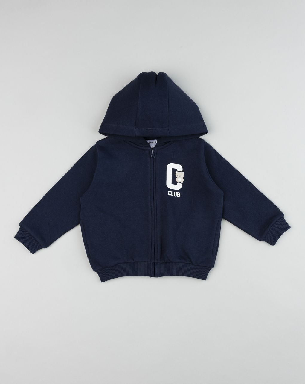 Felpa casual bimbo blue con cappuccio
