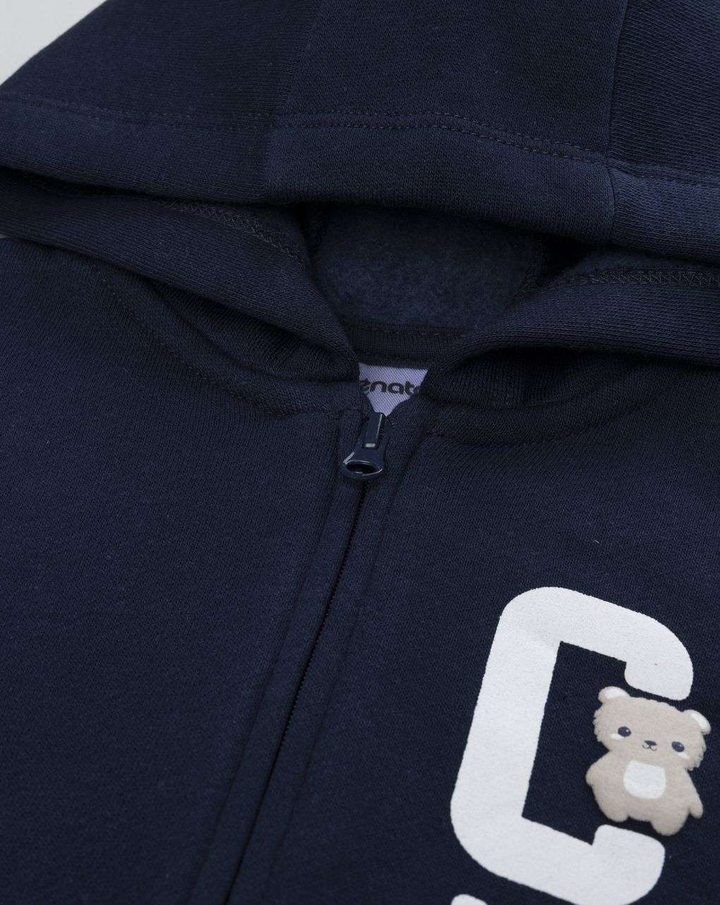 Felpa casual bimbo blue con cappuccio
