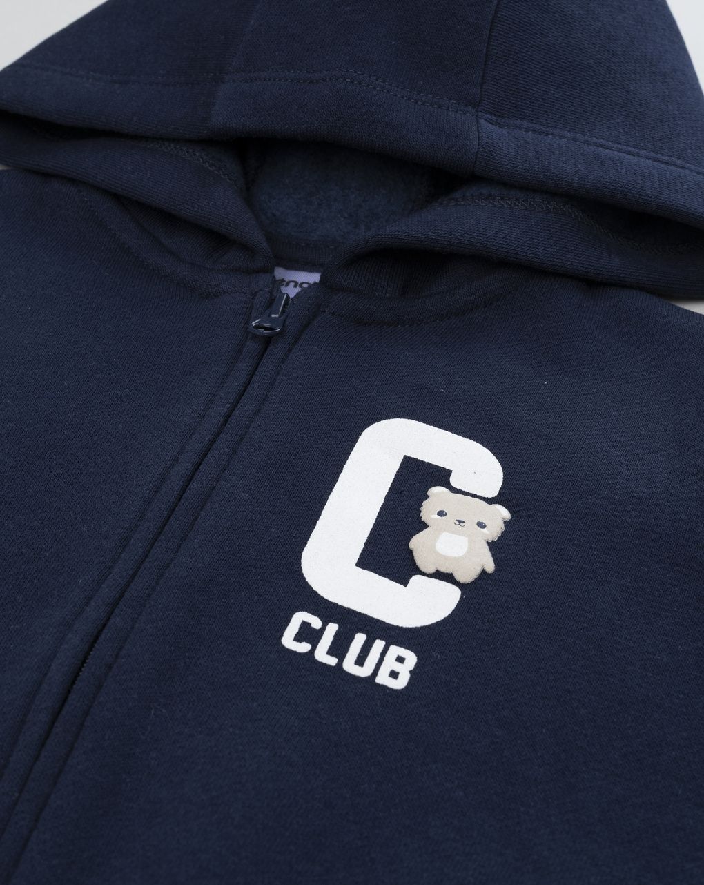 Felpa casual bimbo blue con cappuccio