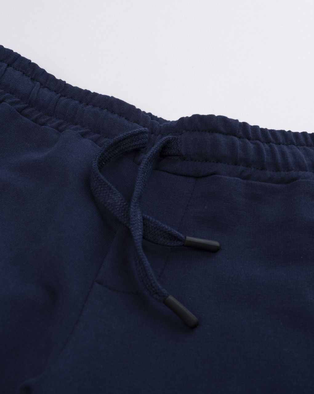 Pantaloni bambino blu garzati con bande laterali