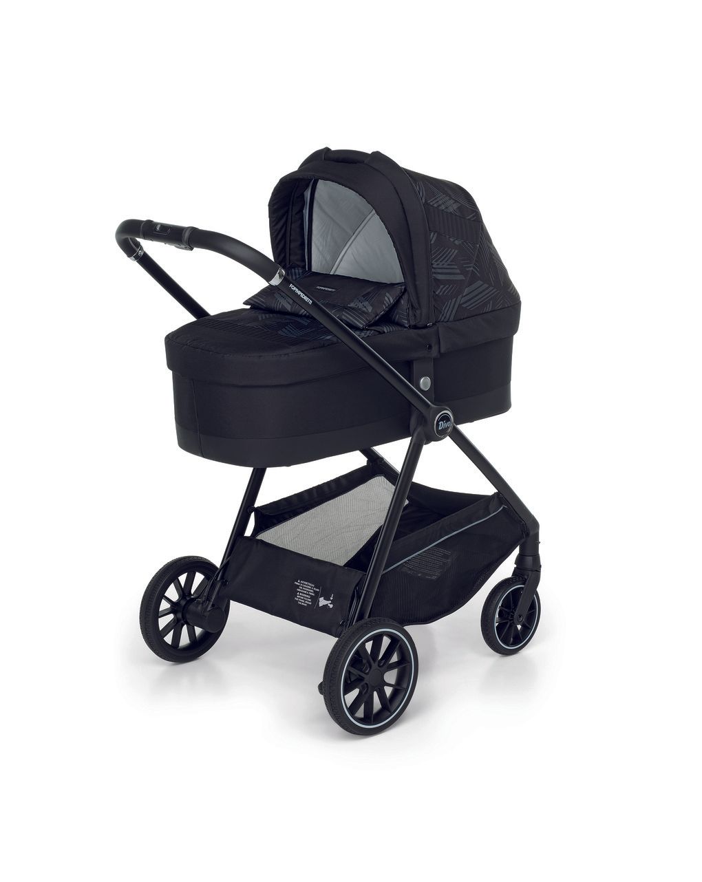 Trio divo + seggiolino rek black + adattatore - glamour - foppapedretti