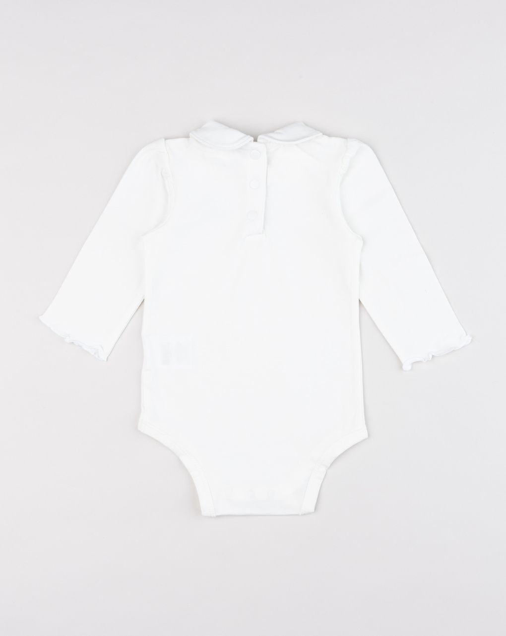 Body bimba bianco con colletto