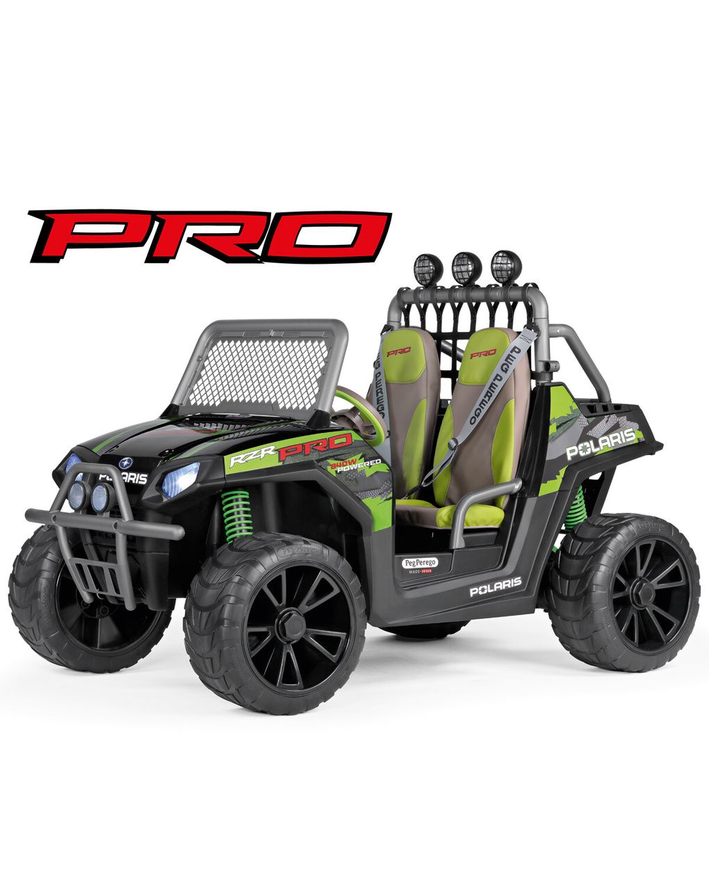 Polaris rzr pro green shadow - peg perego - 6+