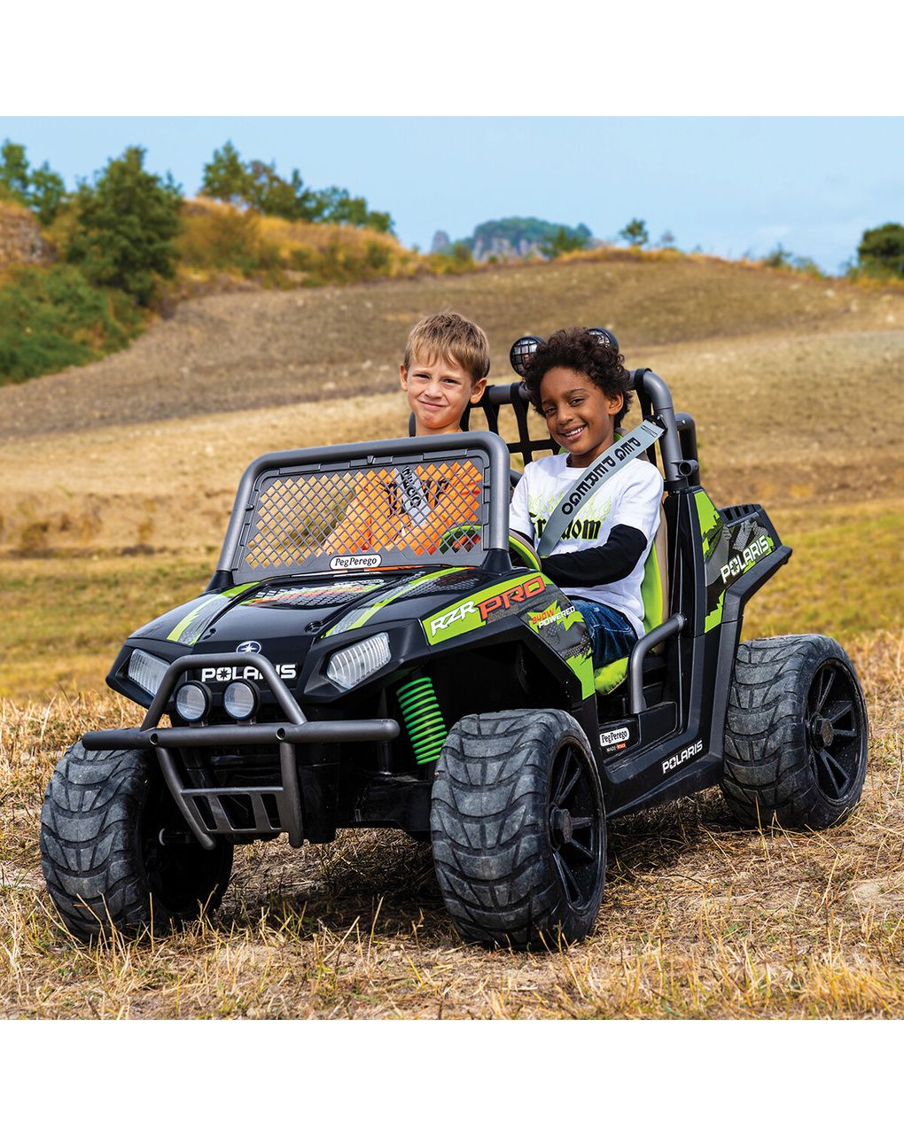 Polaris rzr pro green shadow - peg perego - 6+