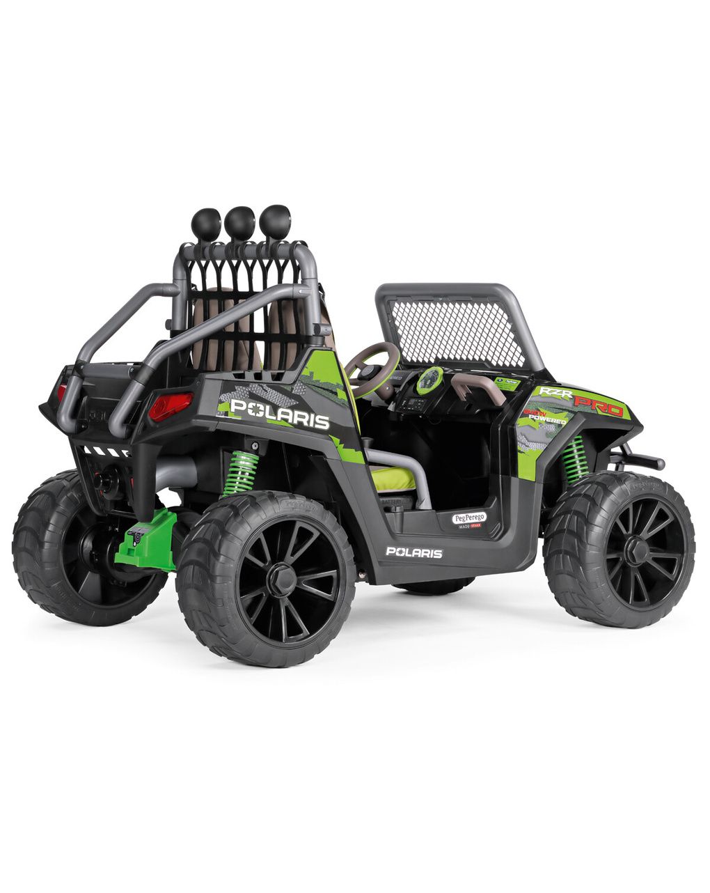 Polaris rzr pro green shadow - peg perego - 6+