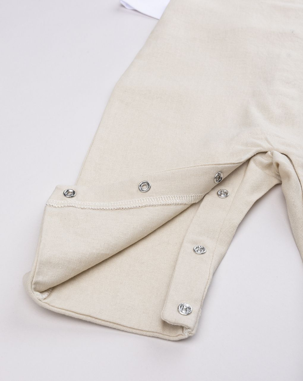 Completo neonato salopette in lino + t-shirt