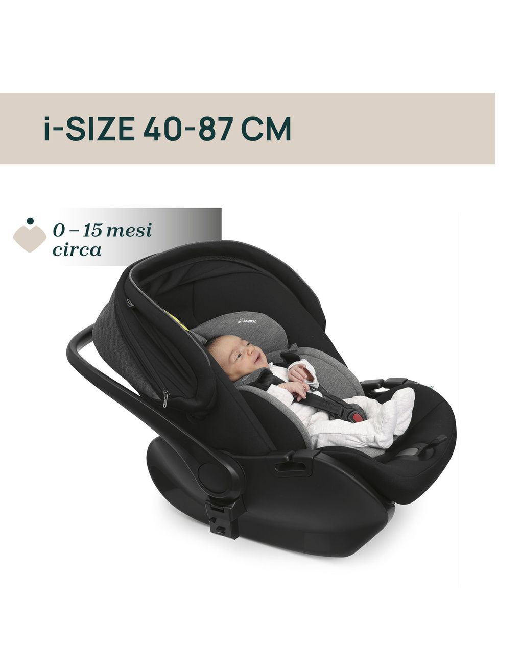 Trio mysa flexi first seat - black satin - chicco