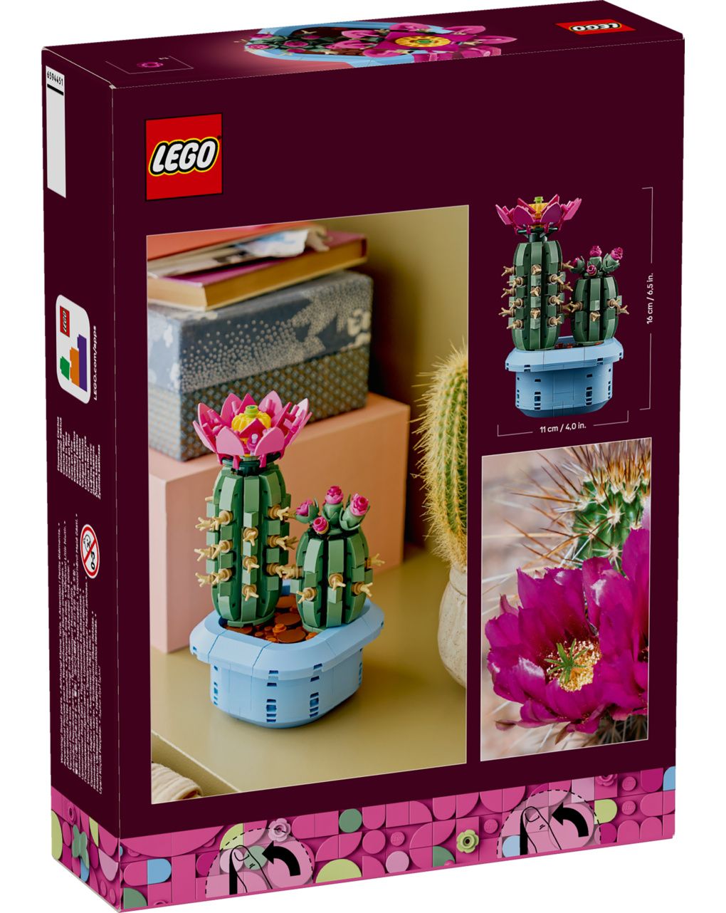 Lego botanicals 11509 cactus in fiore