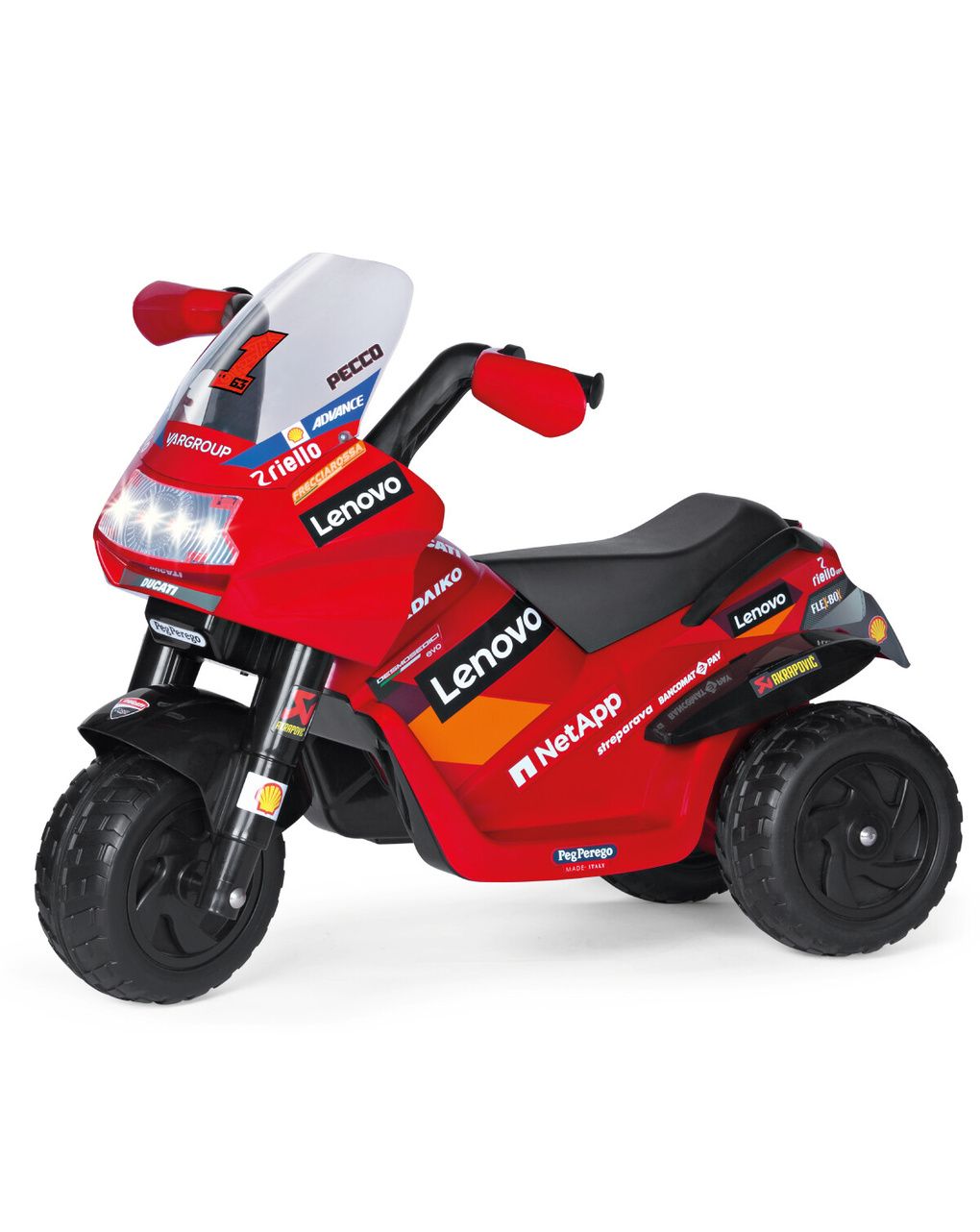 Ducati moto elettrica - peg perego - 2+