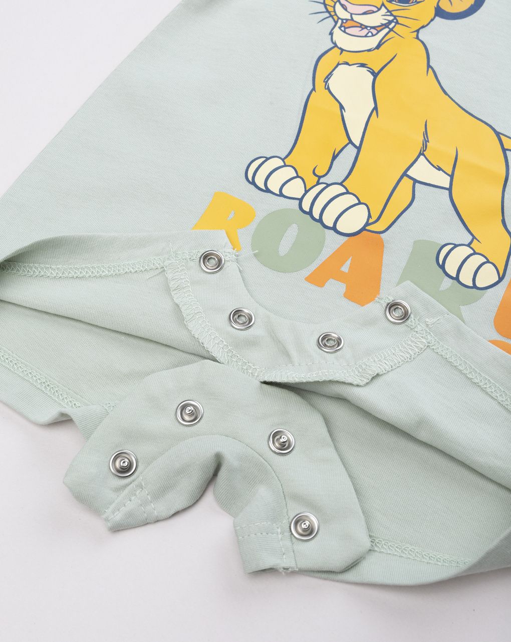 Pagliaccetto neonato verde stampa re leone