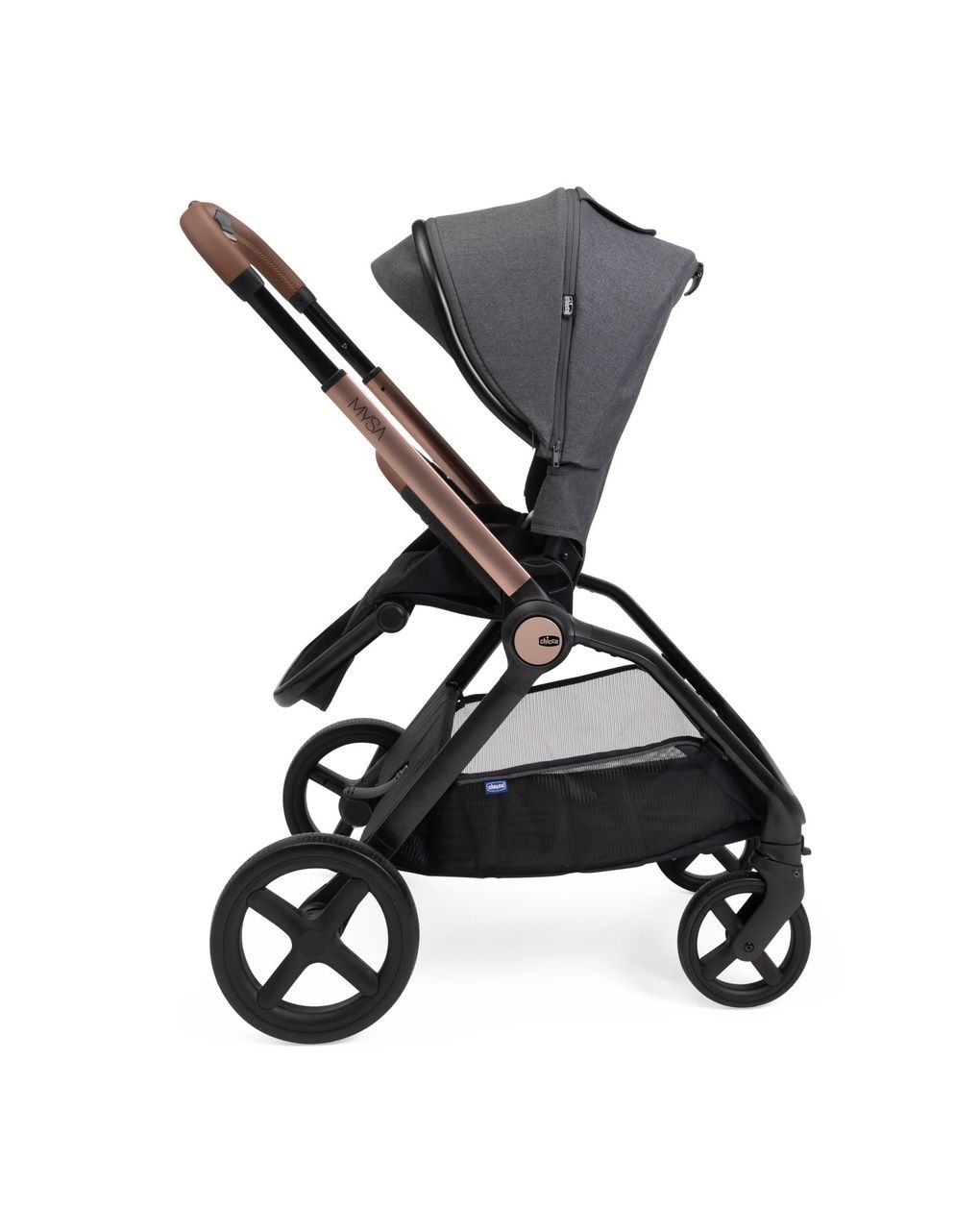 Trio mysa flexi first seat - black satin - chicco