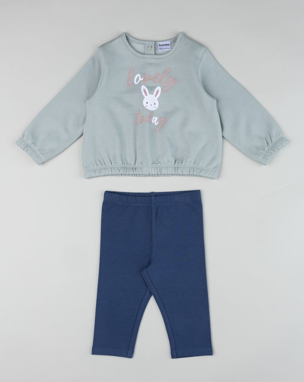 Completo jogging bimba grigio/blu