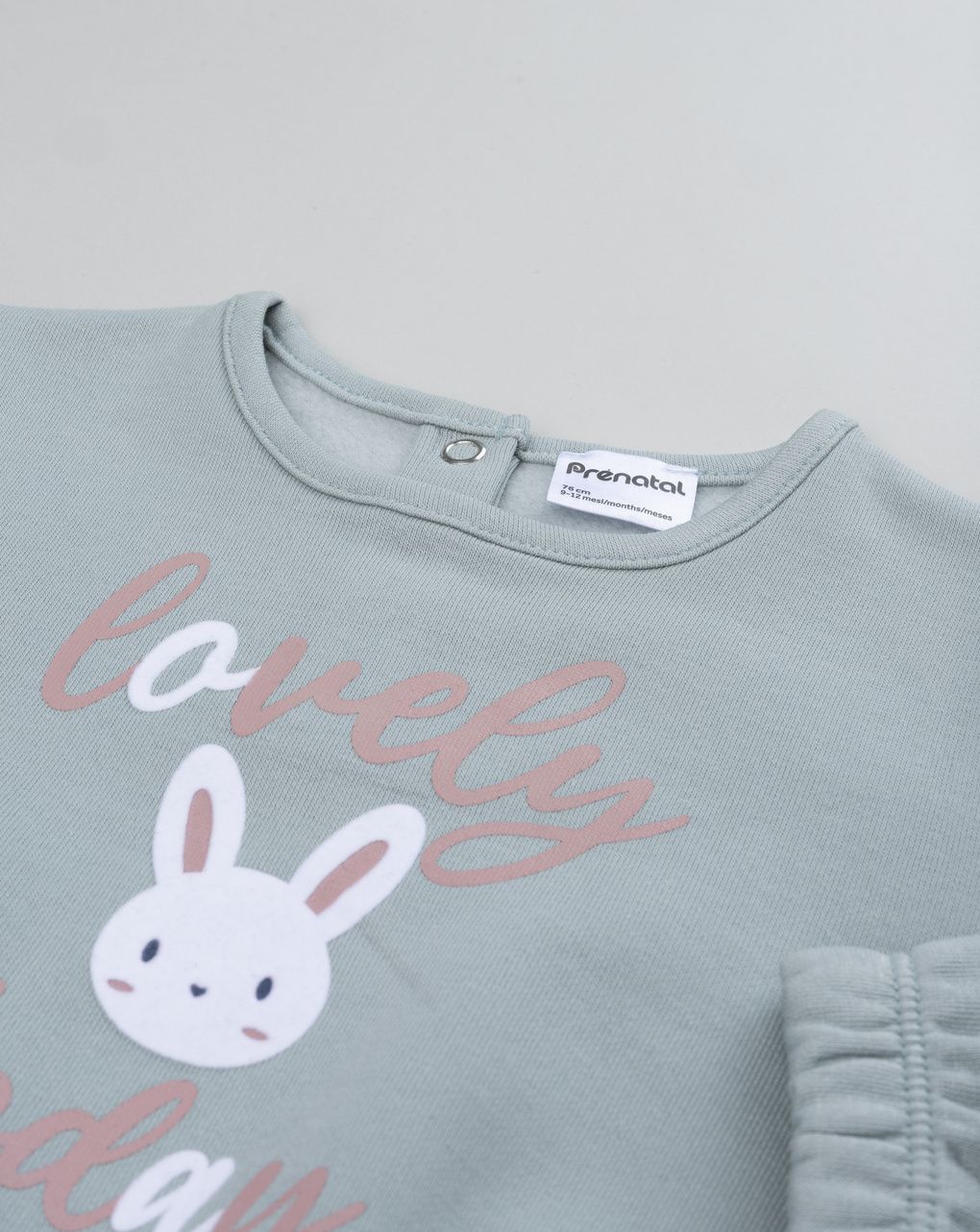Completo jogging bimba grigio/blu