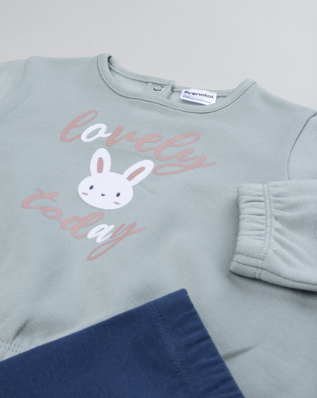 Completo jogging bimba grigio/blu