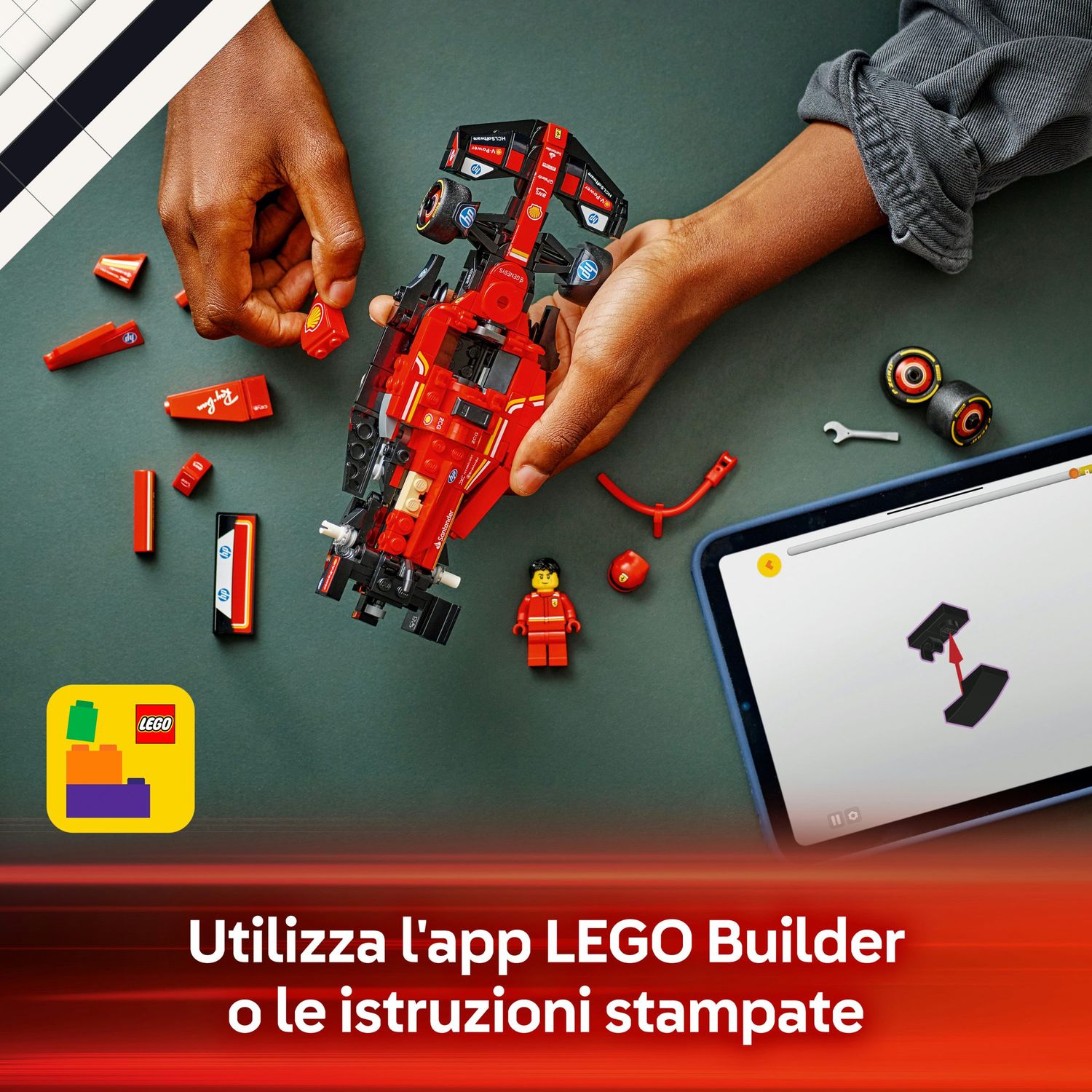Lego speed champions auto da corsa f1® ferrari sf-24 - 77242