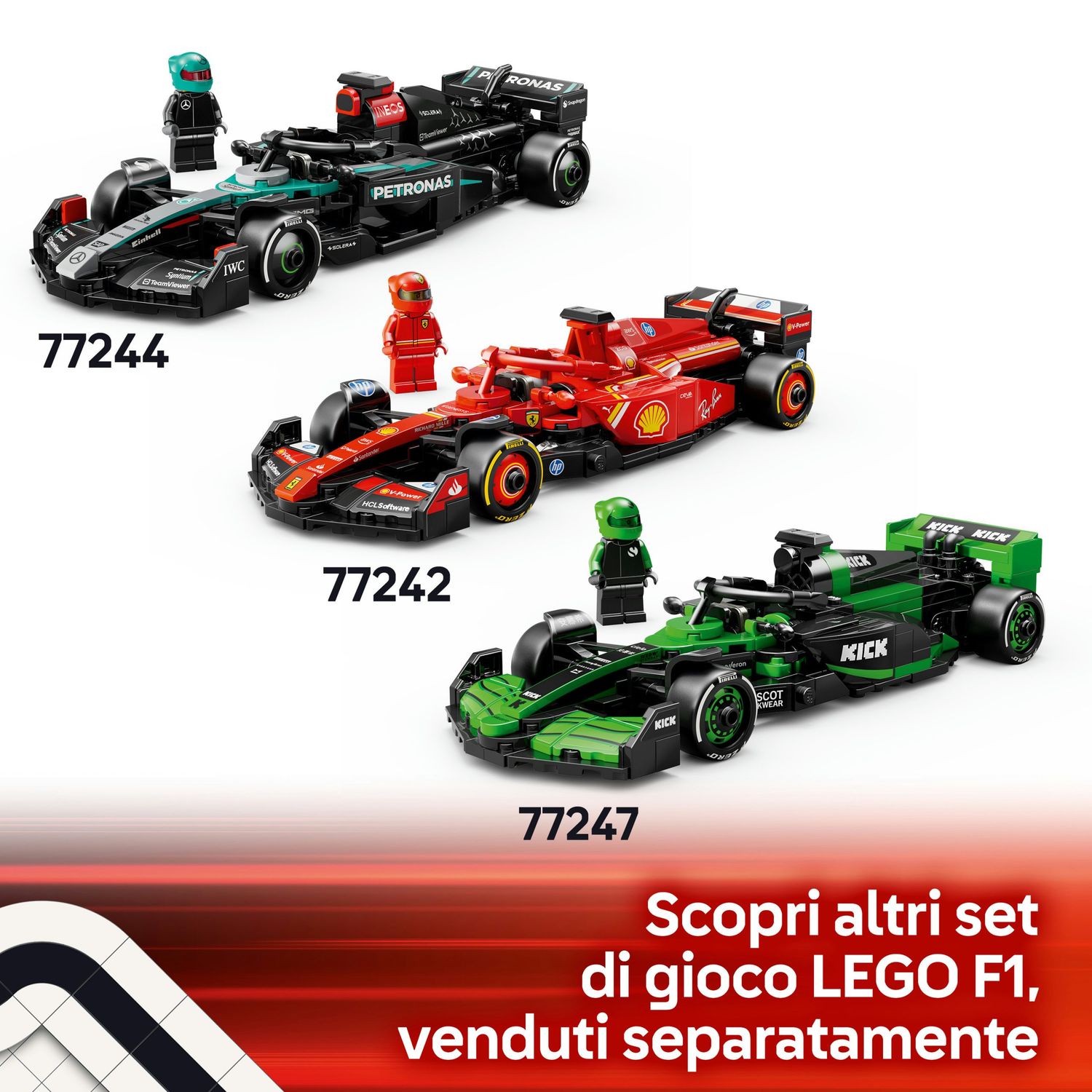 Lego speed champions auto da corsa f1® ferrari sf-24 - 77242