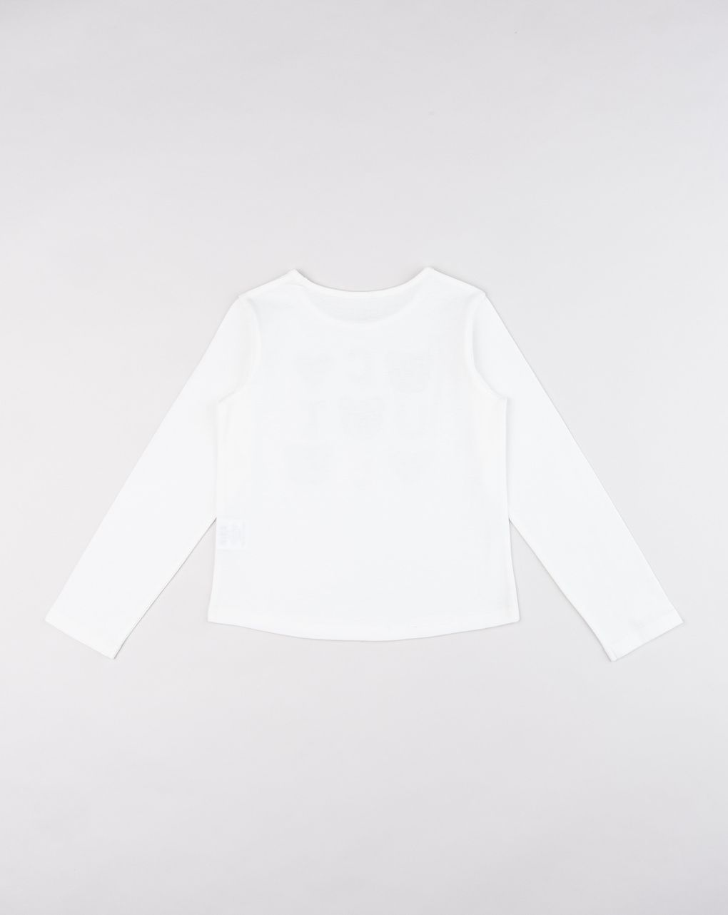 T-shirt bianca bambina "cute bear" e cuori