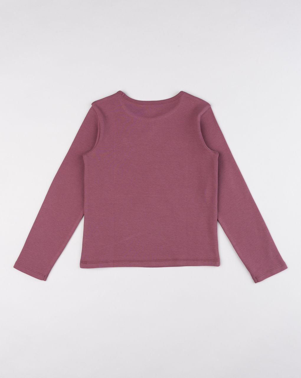 T-shirt bambina bordeaux con cuoricino