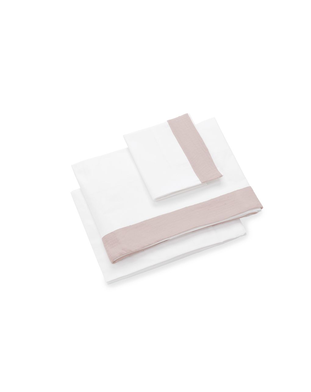Set lenzuola 2 pz culla infinito muslin rosa petalo - italbaby