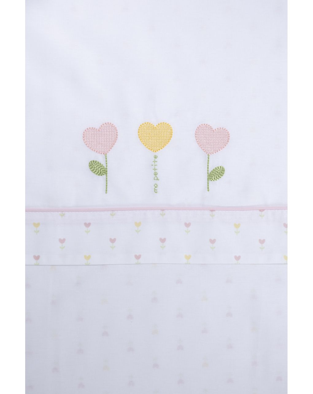 Set 3 pz culla/carrozzina fiori bimba