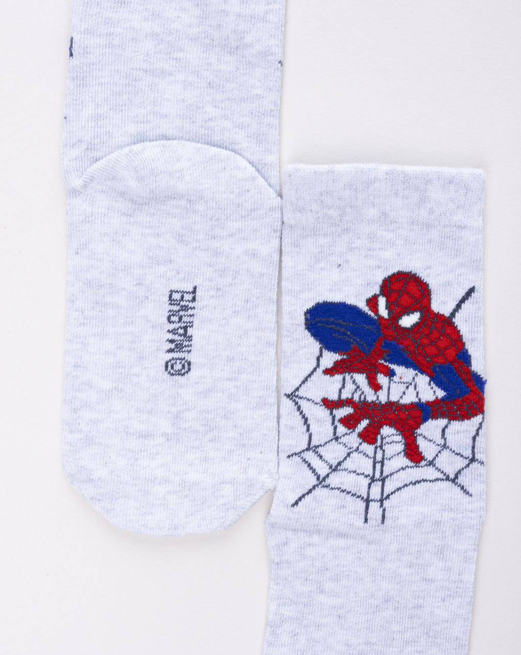 Calze bimbo grigio spiderman
