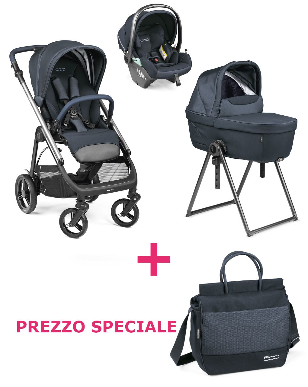 Trio veloce belvedere lounge 500 con borsa a un prezzo speciale - peg perego