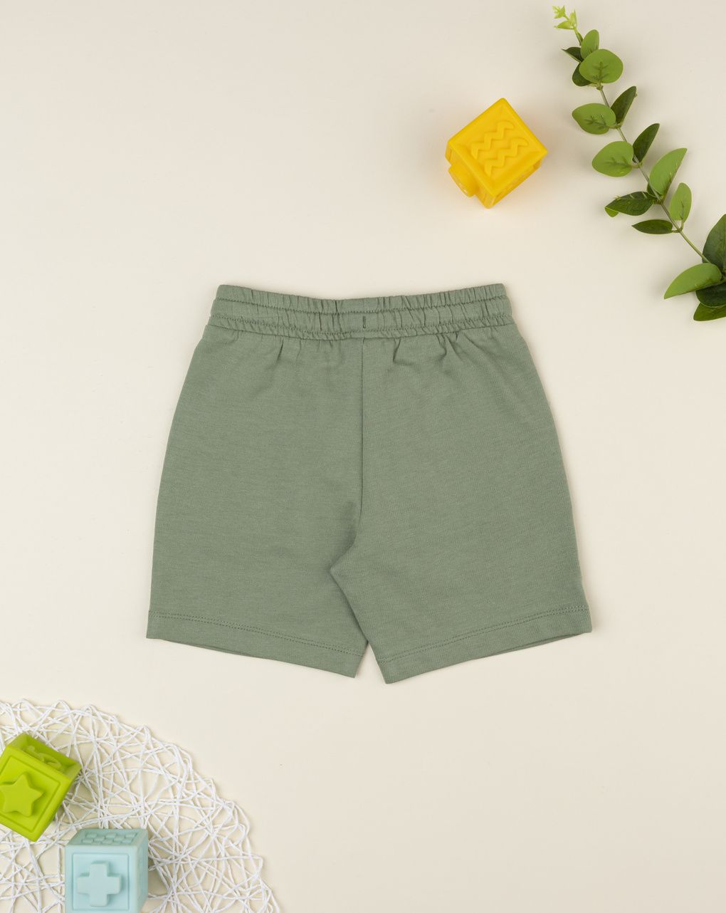 Shorts bimbo verde militare