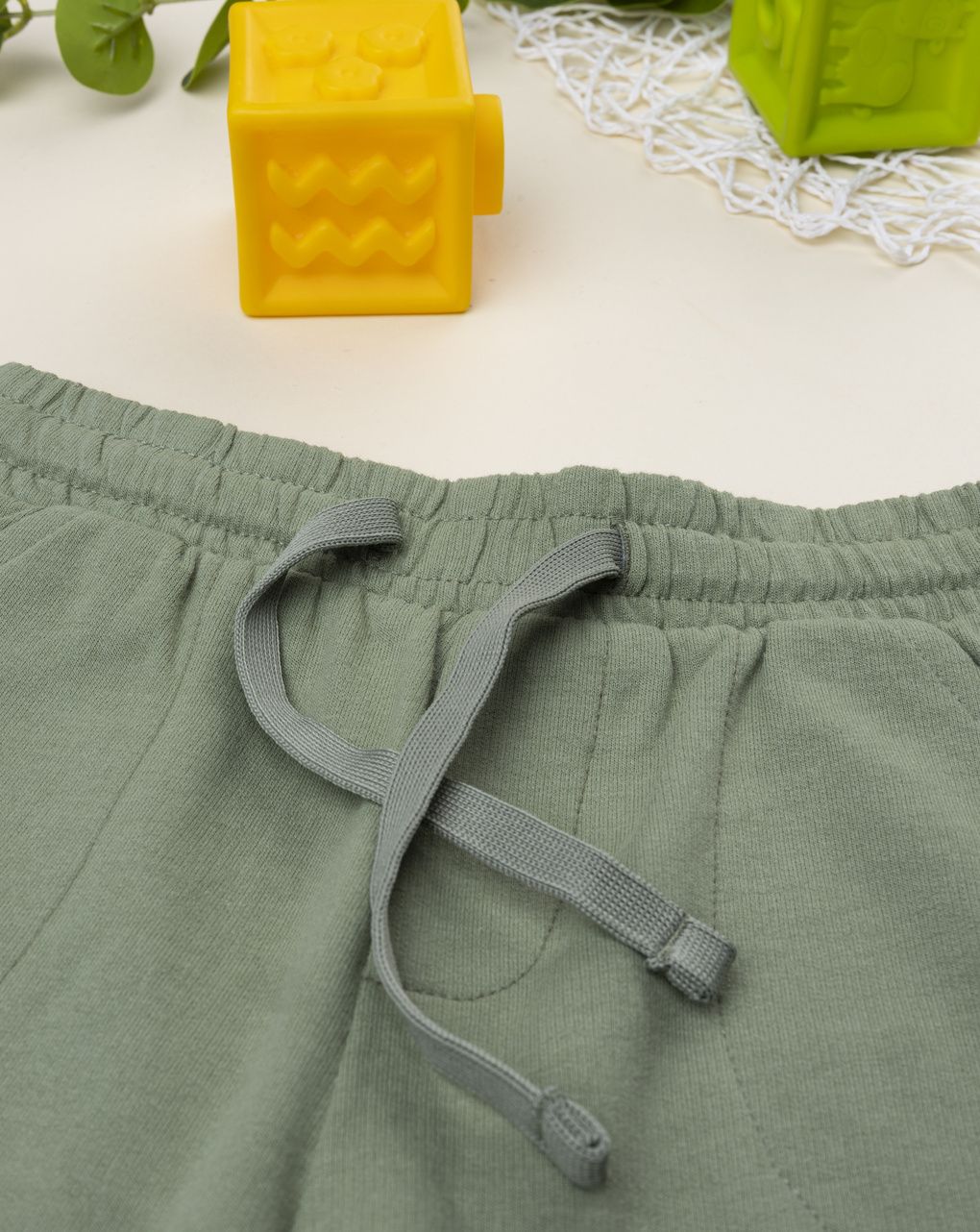 Shorts bimbo verde militare