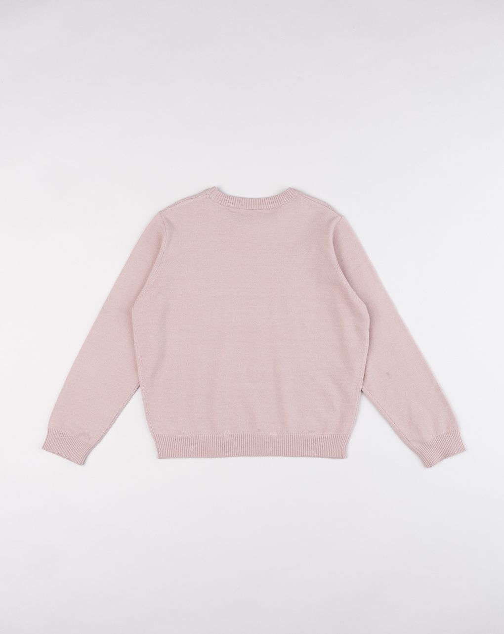 Maglia tricot bambina rosa antico ricamo fiori