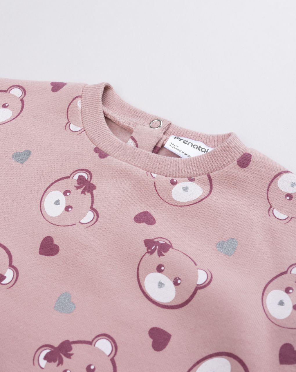 Completo bimba felpa e pantalone "orsetta"