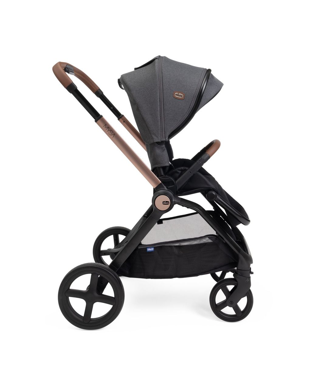 Trio mysa flexi first seat - black satin - chicco