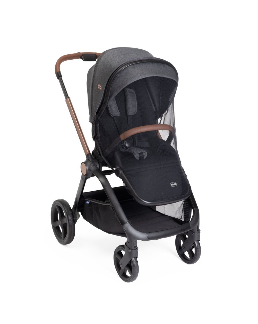 Trio mysa flexi first seat - black satin - chicco