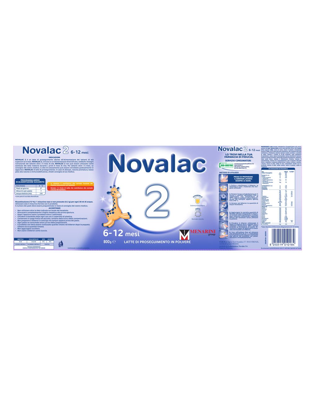 Latte 2 800g new formula - novalac