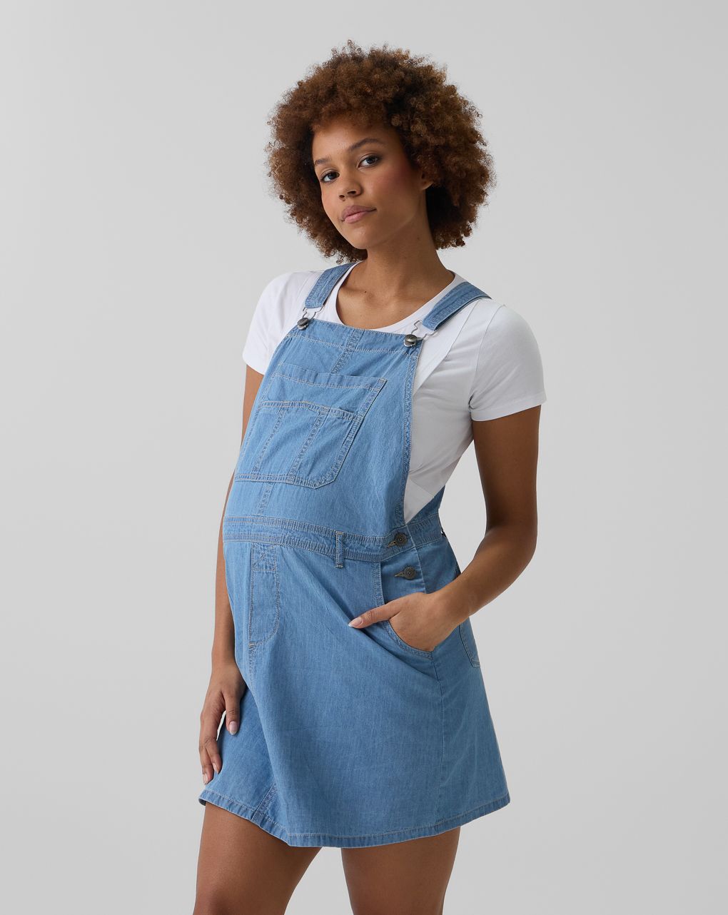 Salopette gonna premaman denim