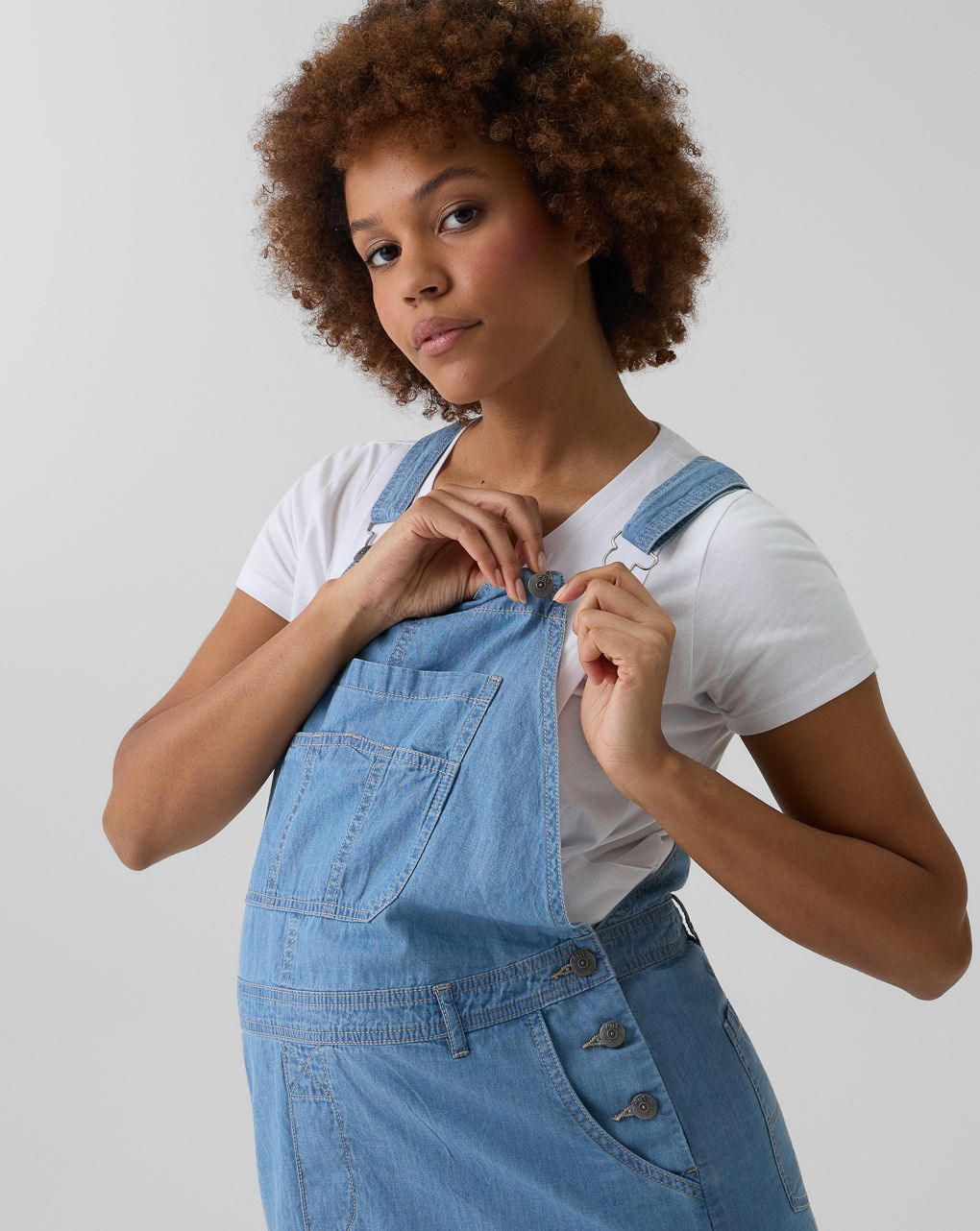 Salopette gonna premaman denim