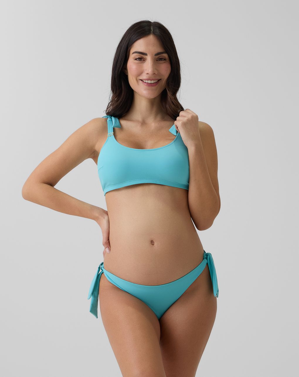 Reggiseno bikini premaman azzurro