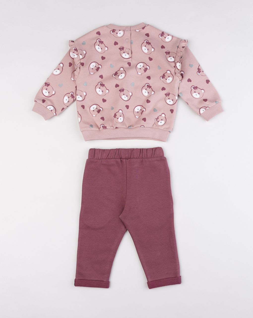 Completo bimba felpa e pantalone "orsetta"