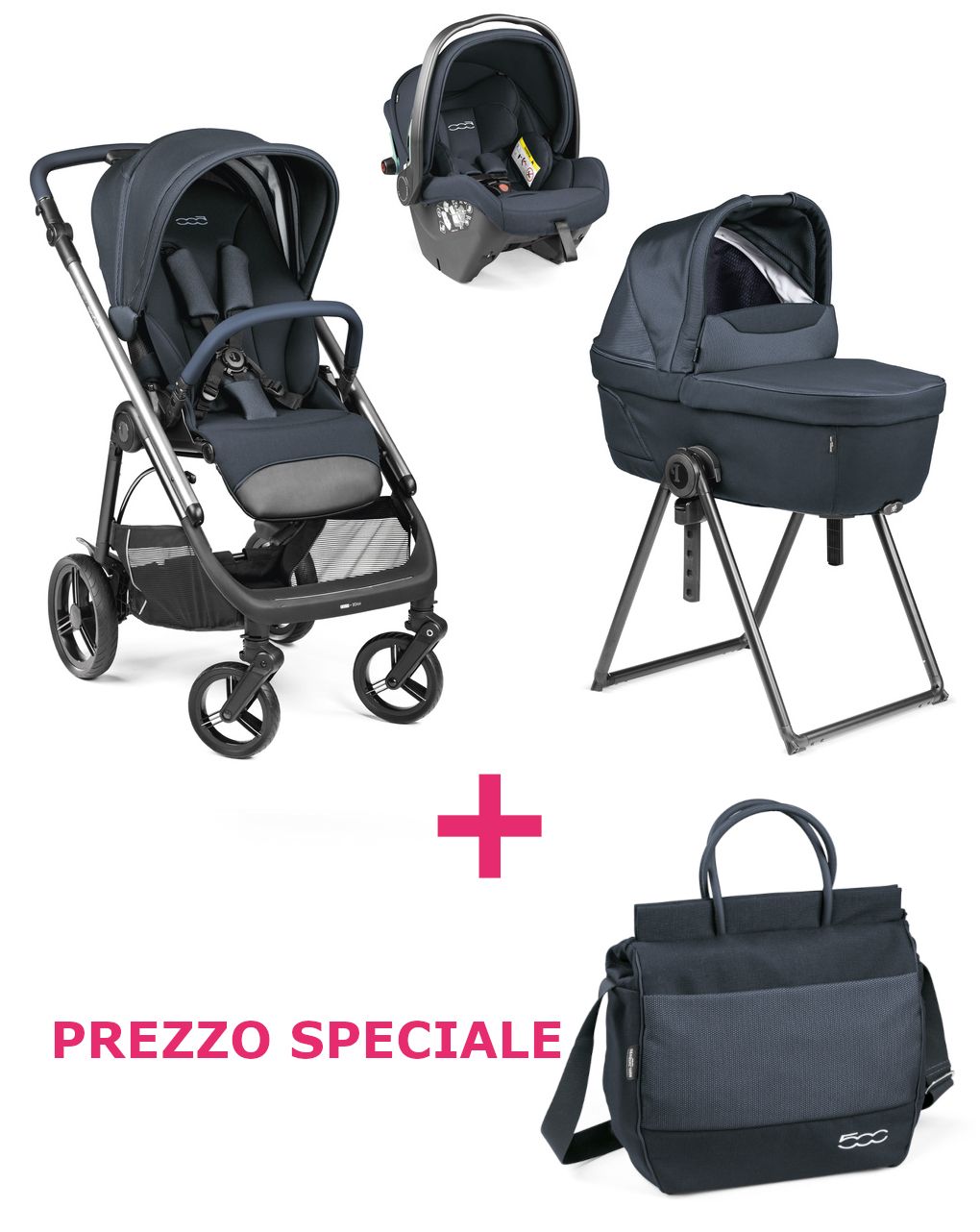 Trio veloce belvedere slk 500 con borsa a un prezzo speciale - peg perego