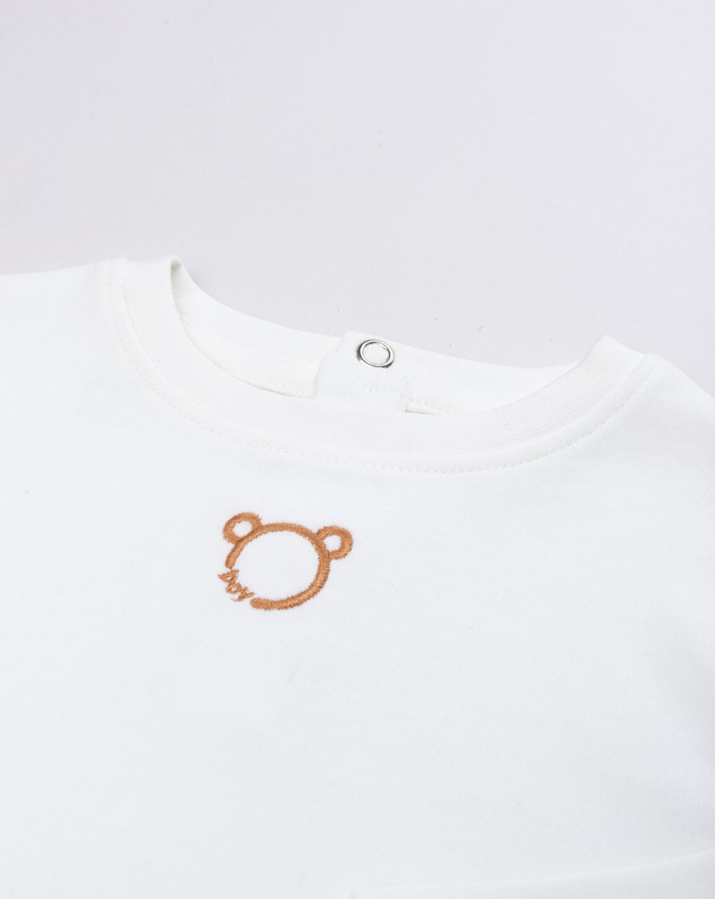 T-shirt manica lunga bimbo panna