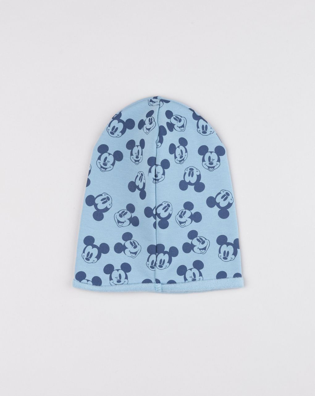 Berretto bambino mickey mouse azzurro felpato