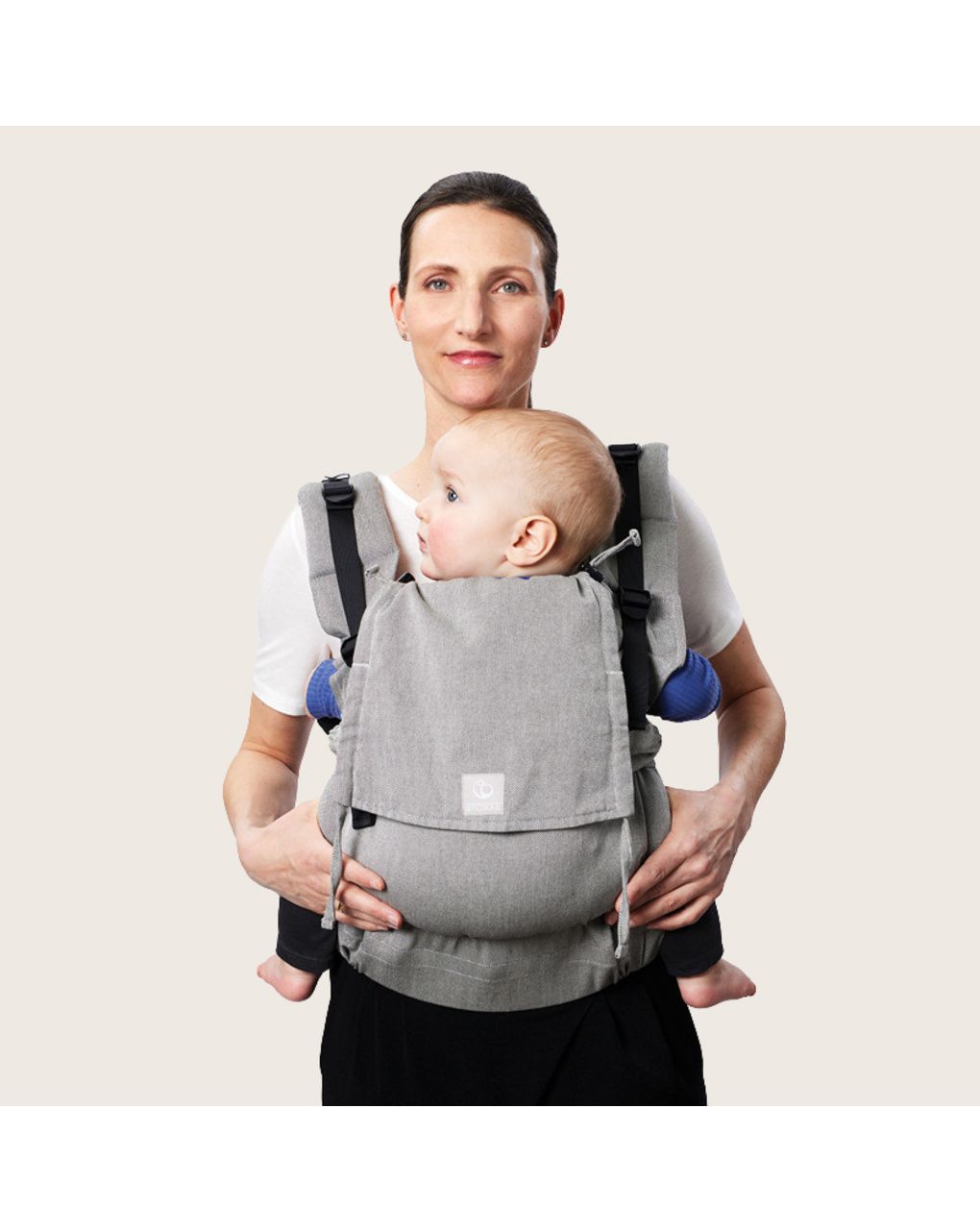 Marsupio limas™ carrier flex - marsupio per tutti i giorni - floral beige - stokke