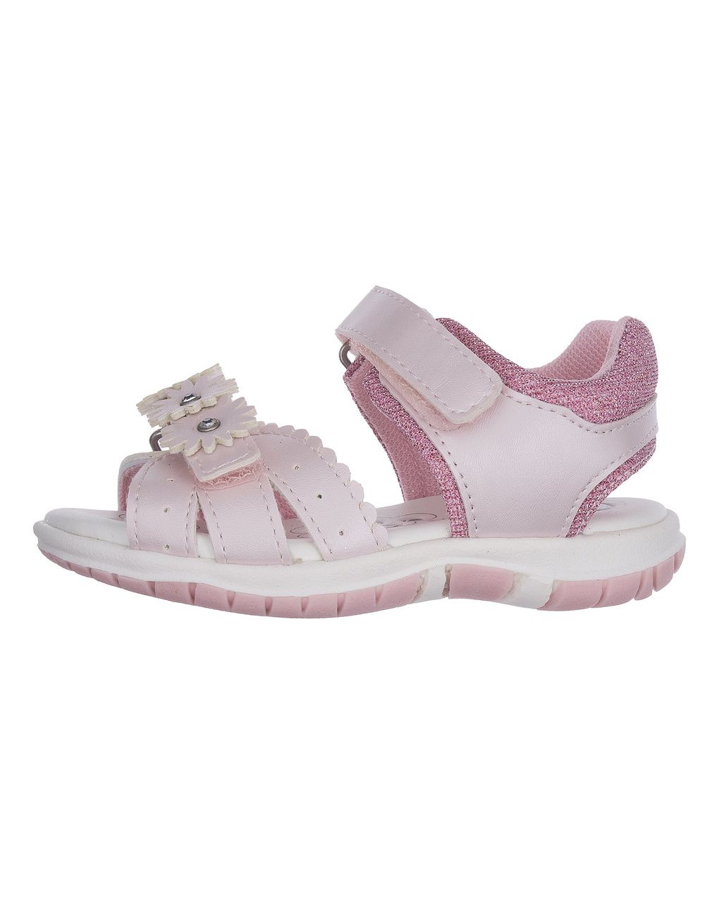 Sandalo bimba rosa con fiori - chicco felicia