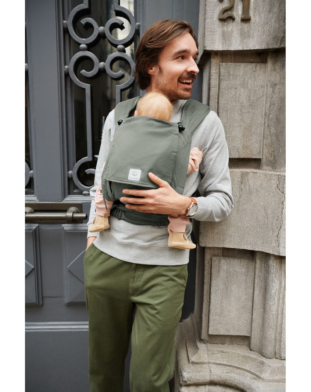 Marsupio limas™ - marsupio per neonati - glacier green - stokke