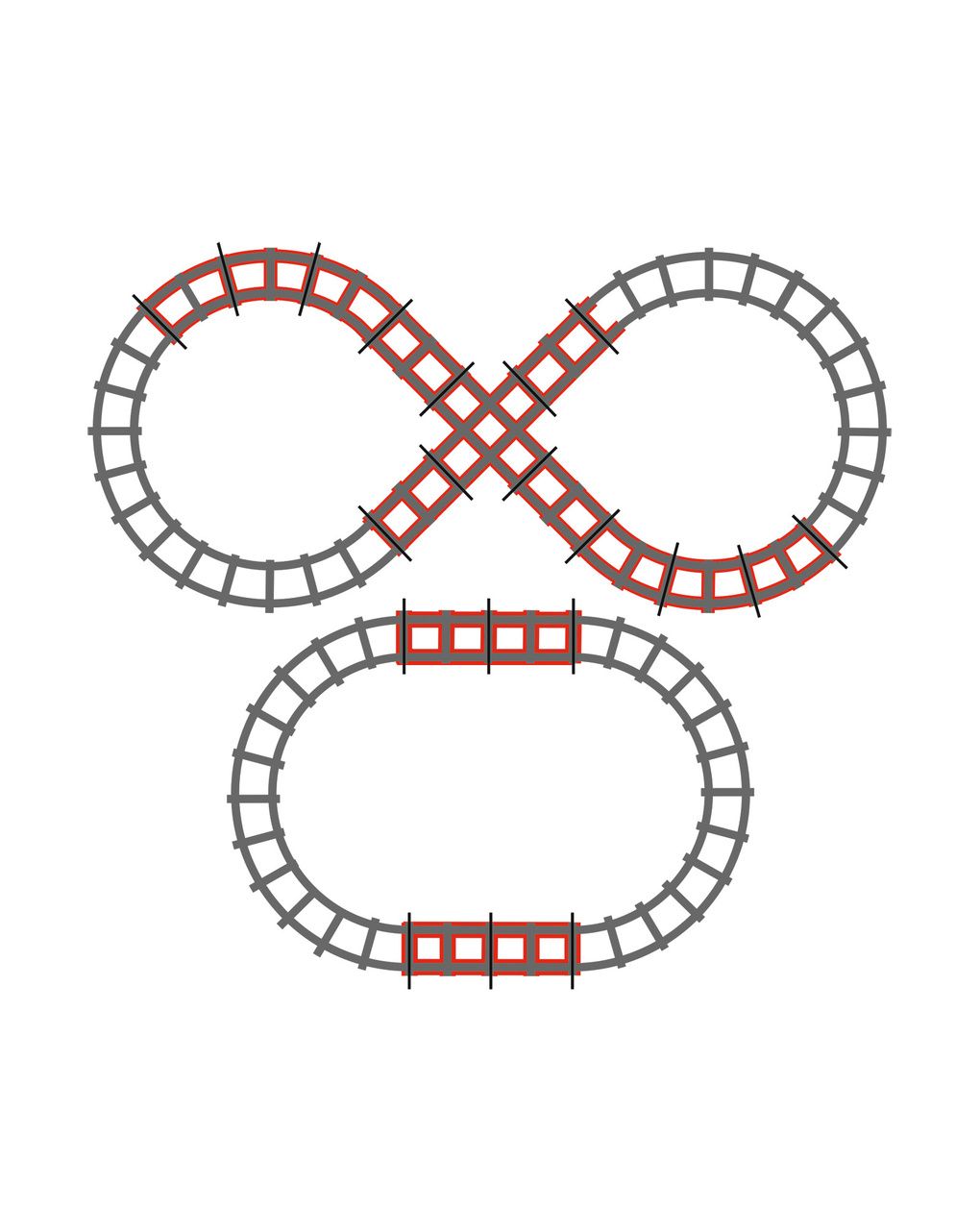 Binari treno a 8 - peg perego - 3+