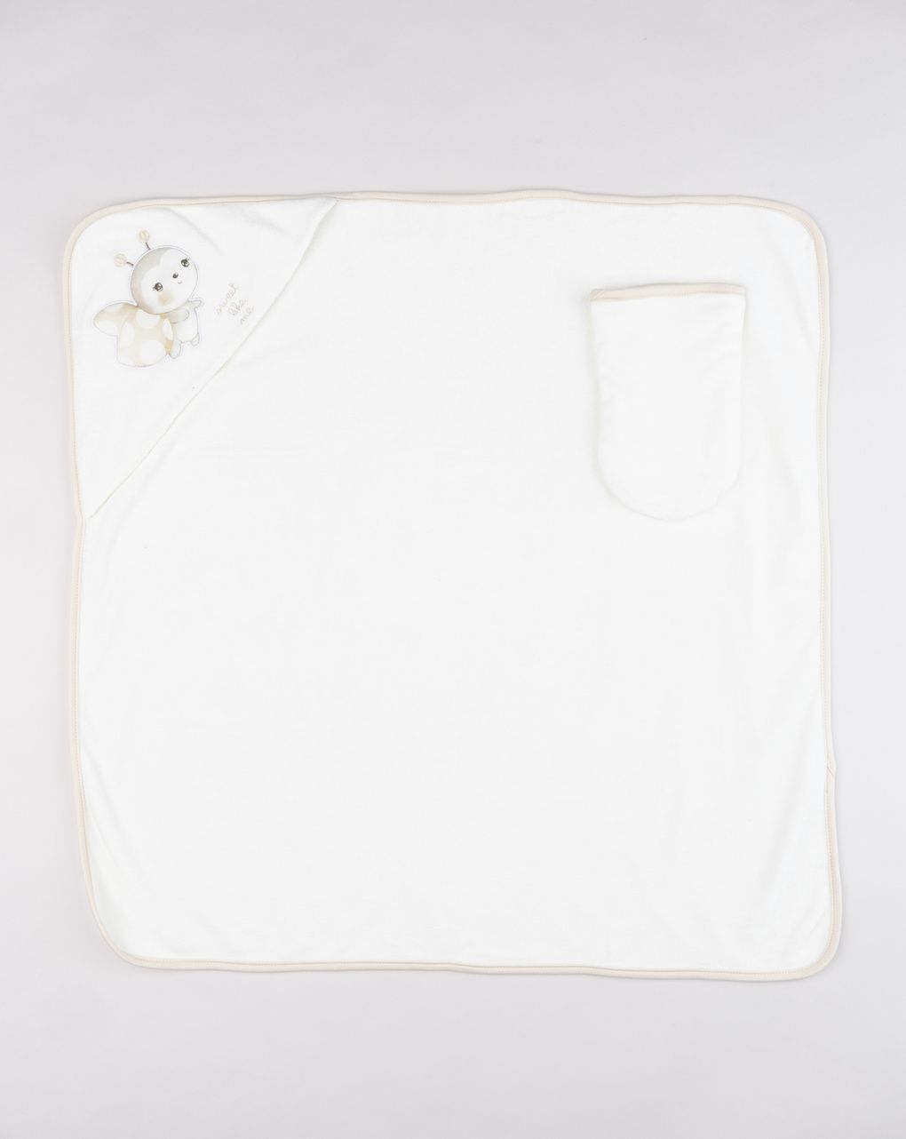 Accappatoio neonata coccinella con guantino