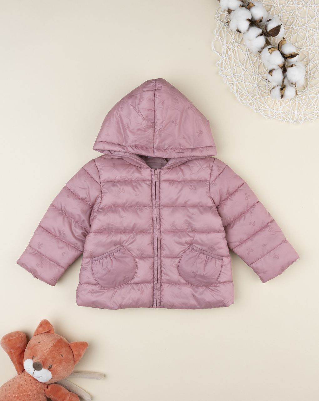Giacca bimba rosa imbottita