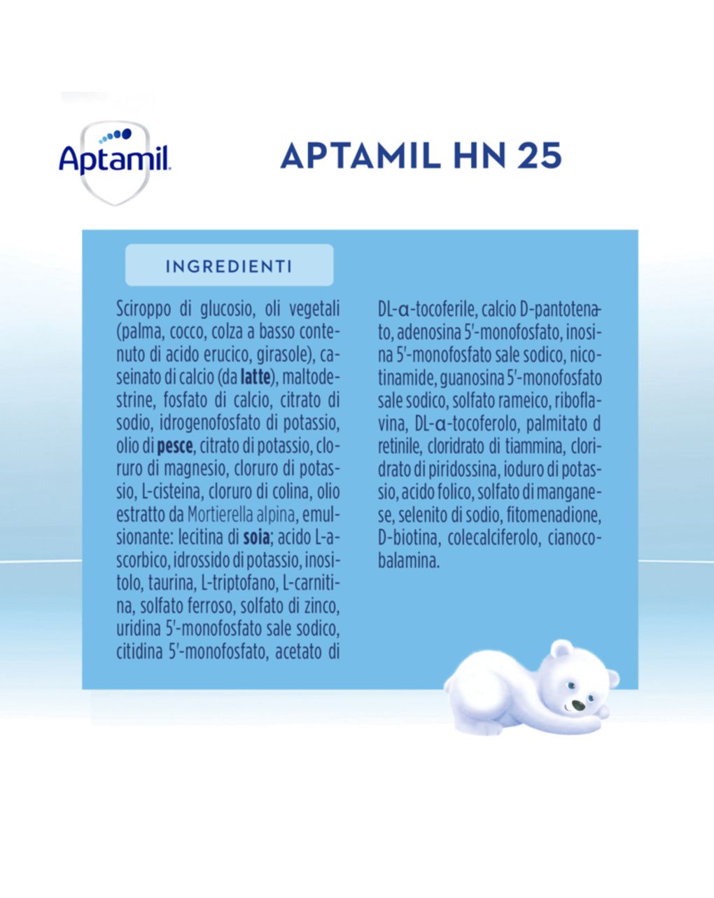 Latte in polvere hn 25 - 400g - aptamil