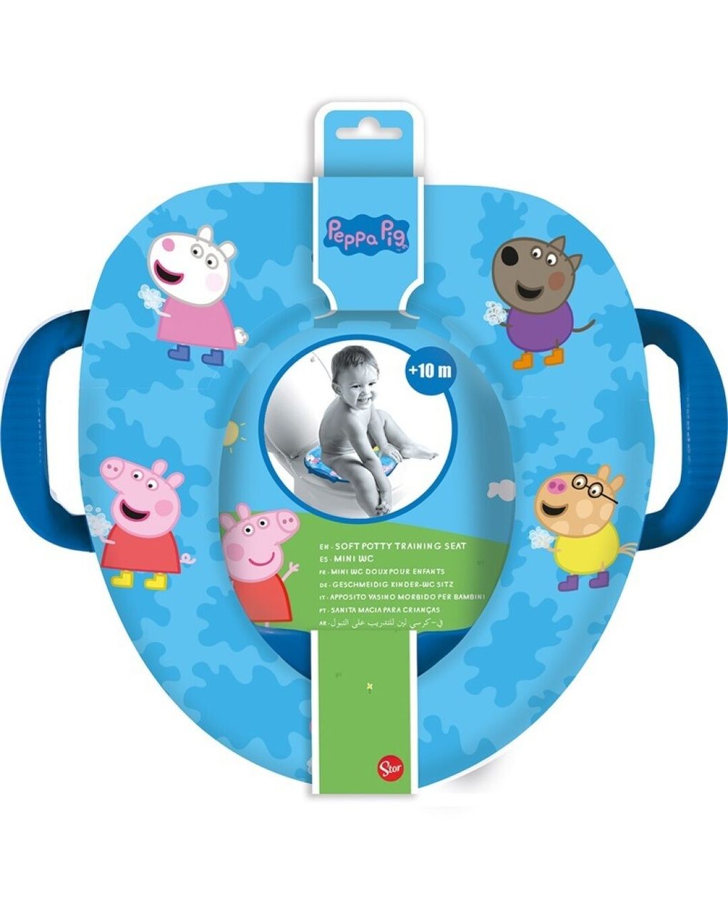 Riduttore  wc morbido con maniglia -  peppa pig
