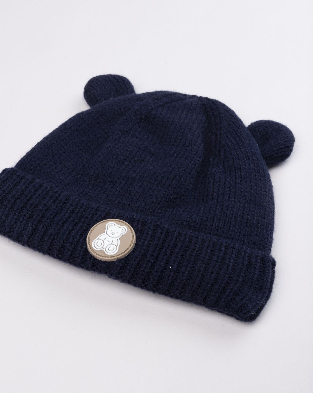 Cappello bimbo blu con orecchie
